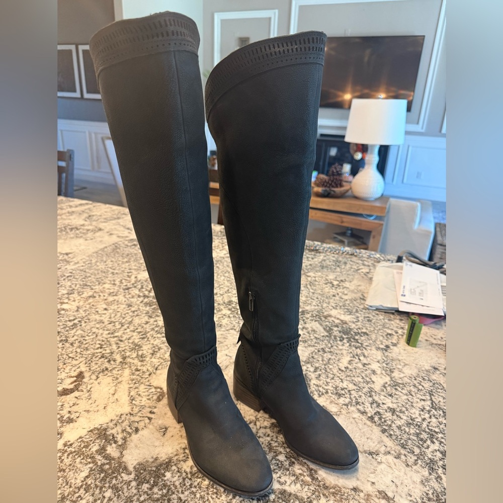 Vince Camuto Black Over-the-Knee Boots